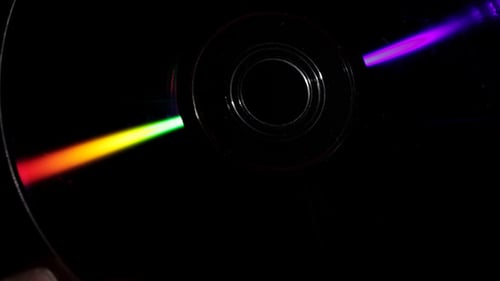 Refracción de la luz apagada CD
