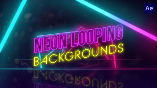 Neon Looping Tunnel Backgrounds
