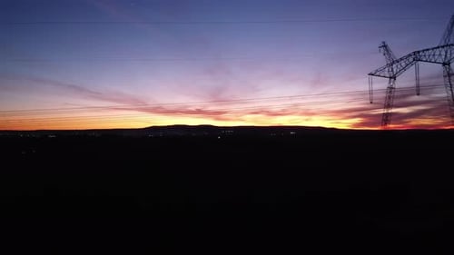 Líneas eléctricas, torres de transmisión de energía