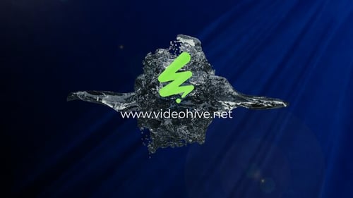 Dynamic Water Splash Logo Reveal