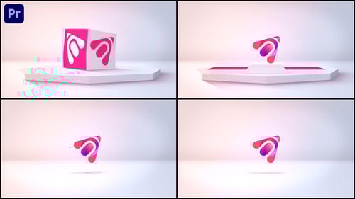 Elegant 3D Box Logo Reveal Animation