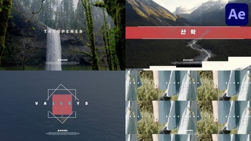 Dynamic Kinetic Text Opener with Modern Colorful Transitions