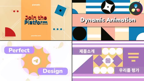 Tipografía abstracta para DaVinci Resolve