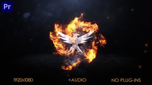 Explosive Cinematic Fire Logo Reveal