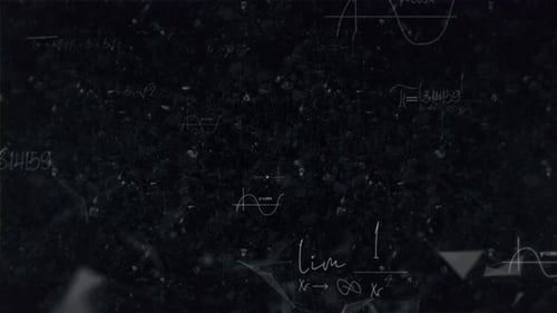 Dynamic Mathematical Equations Background for Science and Education
