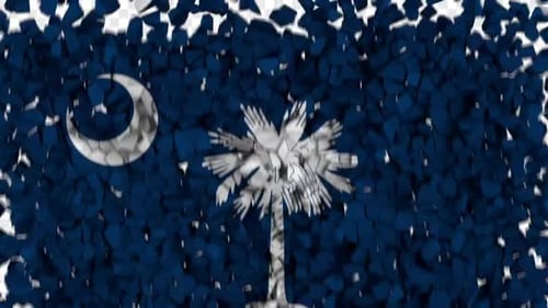 Shattering Geometric Reveal Animation