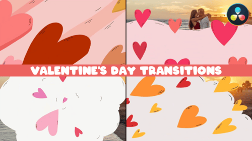 Valentine's Day Transitions | DaVinci Resolve