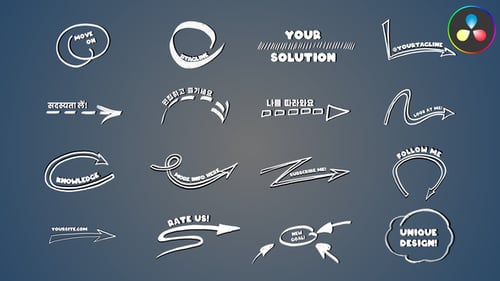 Arrow Highlight Elements for DaVinci Resolve