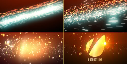 Dynamic Cinematic Light Particle Logo Reveal