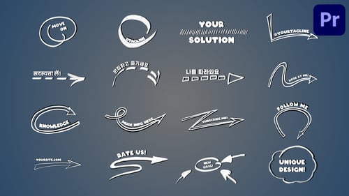 Arrow Highlight Elements for Premiere Pro