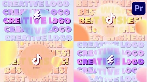 Fluid Gradient Logo Reveal with Animated Text