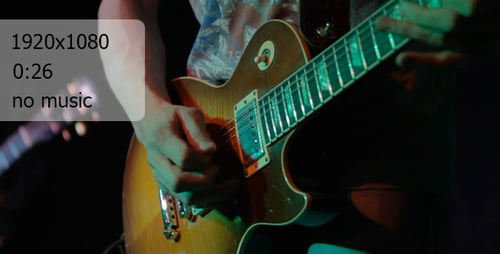 Electric Guitar Performance Under Dynamic Stage Lighting