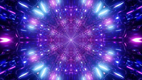 Purple Crystal Light Tunnel