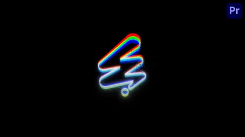 Dynamic Glitch Logo Reveal with RGB Distortion