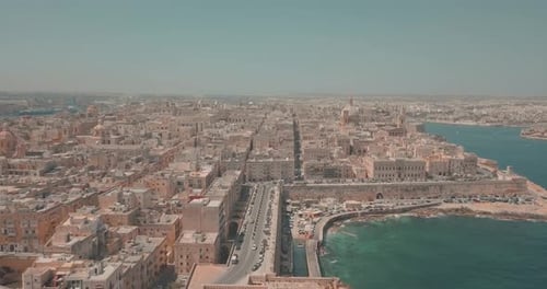Antigua capital de La Valeta en Malta