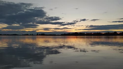 Sunset Clouds Background