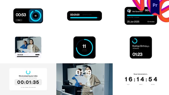 Countdown & Timer Pack, Broadcast Packages ft. audio & calendar - Envato