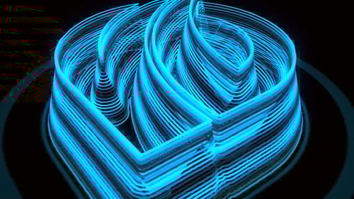 Futuristic Glowing Line Logo Reveal with Dynamic Animation