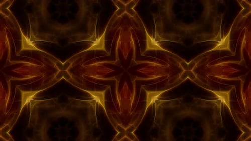 Dark Gold Kaleidoscope Loop 4K 10