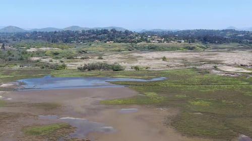Aerial View of San Elijo Lagoon Ecological Reserve and Nature Center