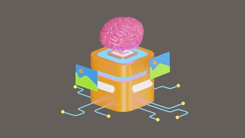 3D Animation of AI Art Brushes of the Future