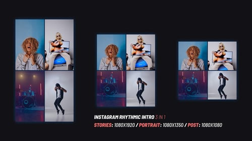 Rhythmisches Intro auf Instagram