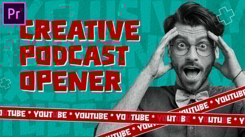 Podcast Opener MOGRT for Premier Pro