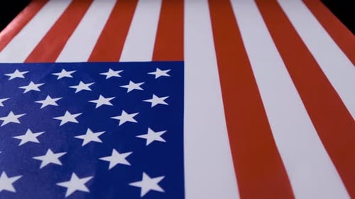 Stars and Stripes American Flag Close Up
