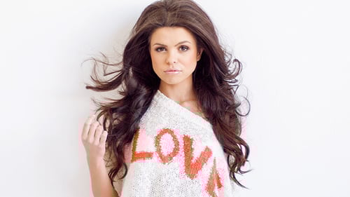 Brunette Woman Posing in Sweater