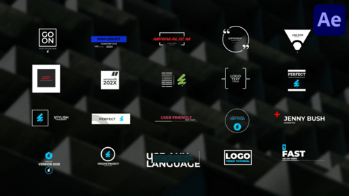 Logo Text Titles for After Effects