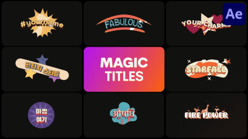 Magic Titles | After Effects