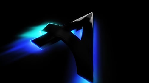 Dynamic Glowing Logo Reveal with Abstract Light Trails