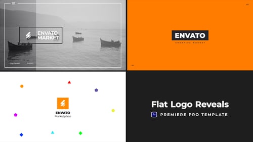 Dynamic Flat Design Logo Ident Animations