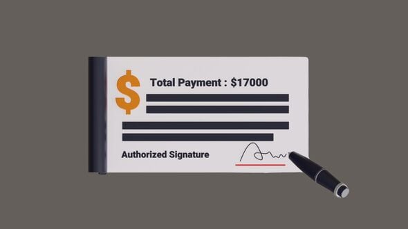 Animated Check Signature for Payment Confirmation, Elements Motion ...