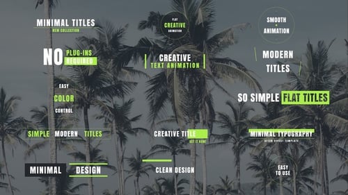 Dynamic Minimalist Text Animation for Modern Titles