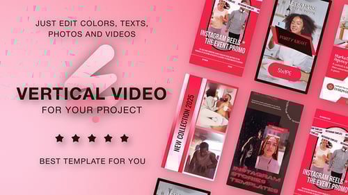 Instagram Vertical Reel Pink Red