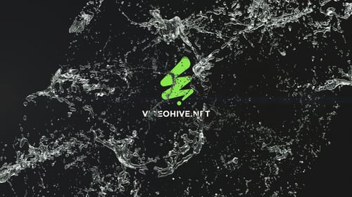 Dynamic Water Splash Logo Reveal Intro