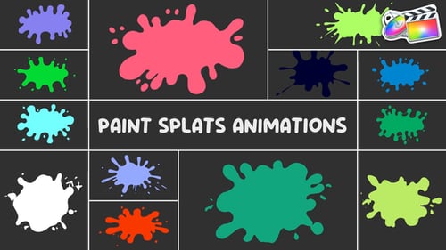 Paint Splats Animations for FCPX