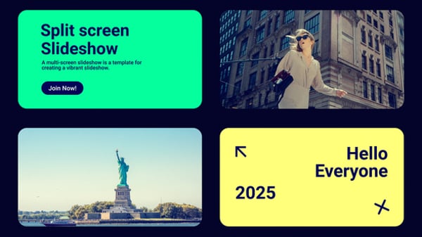 Dynamic Split Screen Presentation Opener, Openers ft. collage video ...