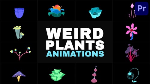 Weird Plants Animations | Premiere Pro MOGRT