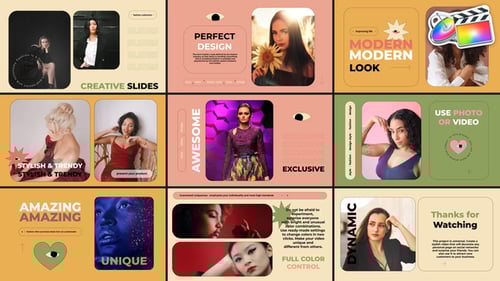 Stylish Fashion Scenes for FCPX