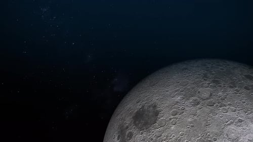 Celestial Moon and Stars Animated Space Background