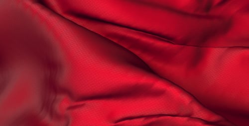 Seamless Red Fabric Waving Motion Background