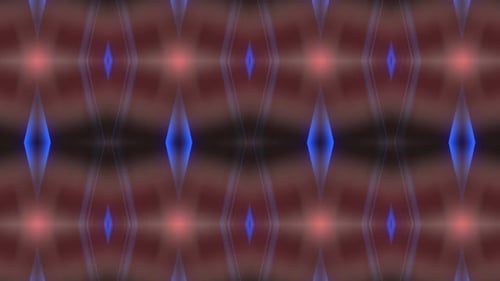 Glowing Neon Geometric Kaleidoscope Pattern Loop