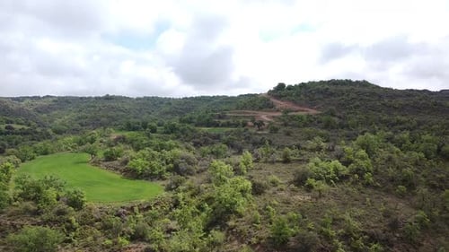 Vue aérienne de la nature en Espagne