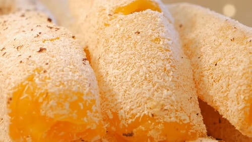 Dolly Shooting Fruit Turkish Delight mit Aprikose