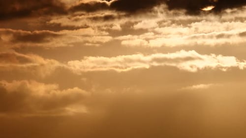 Golden Clouds during Dramatic Sunrise