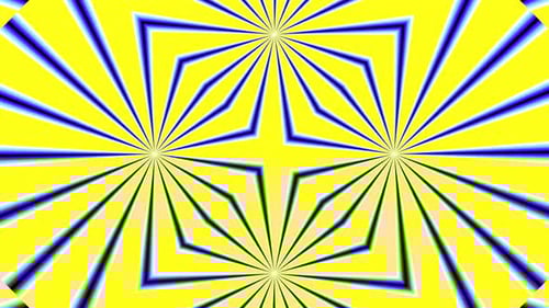 Kaleidoscope, mandala. 3d render music broadcast TV flashing, night club, music video vj pattern