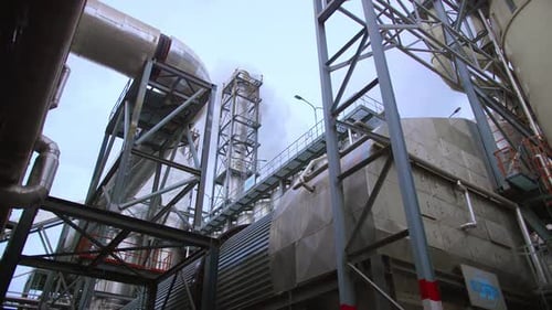 Shavings Drying Machine at a Woodworking Plant