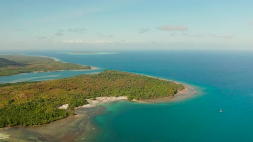Coastline on the Tropical Island